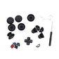 XtremeAmazing 6Pcs Thumbsticks Joystick with ABXY Bullet Buttons and D-pad Small Spring and L1 R1 L2 R2 Trigger Button and Cross Screwdriver Replacement Parts for PlayStation 4 PS4 Controller Gamepad
