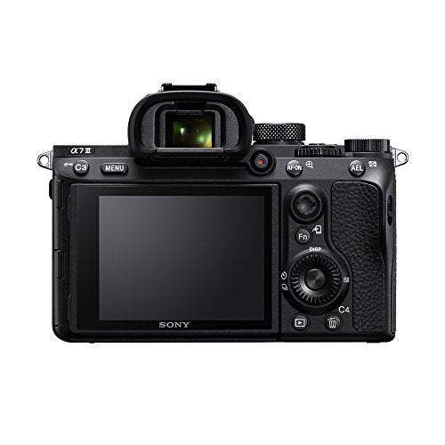 Sony a7 III ILCE7M3/B Full-Frame Mirrorless Interchangeable-Lens Camera with 3-Inch LCD, Black