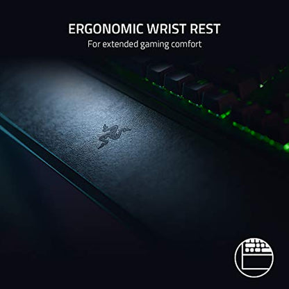 Razer BlackWidow V3 Mechanical Gaming Keyboard: Yellow Mechanical Switches - Linear & Silent - Chroma RGB Lighting - Compact Form Factor - Programmable Macro Functionality - USB Passthrough