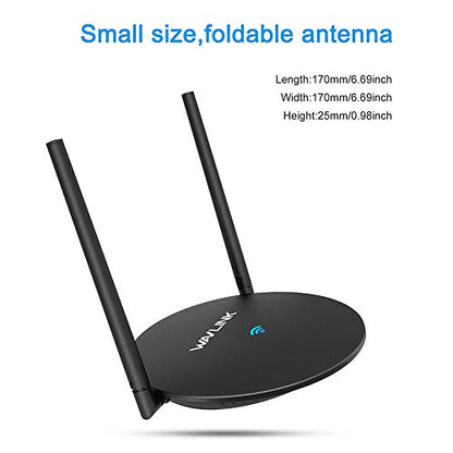 WiFi Router,Wavlink Computer Home Router 2.4G Wireless Router,High Speed Internet Router WiFi Box with High Power Amplifiers PA+LNA,2 MIMO 5dBi Antennas