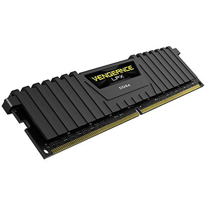 Corsair CMK16GX4M1A2400C14 Vengeance LPX 16GB (1x16GB) DDR4 DRAM 2400MHz (PC4 19200) C14 Memory Kit - Black