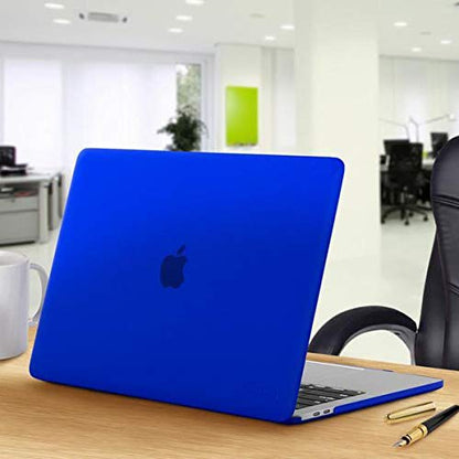 Kuzy MacBook Pro 15 inch Case 2019 2018 2017 2016 Release A1990 A1707, Hard Plastic Shell Cover for MacBook Pro 15 case with Touch Bar Soft Touch, Blue