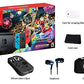 Nintendo Switch - Mario Kart 8 Deluxe Blue & Red Joy-Con Consoles W/ 69 Value 13 in 1 Supper Carrying Case (Earphone, LCD film, Card Case, Silicon Case x 2pcs, Carry Bag, Wiping cloth etc.)