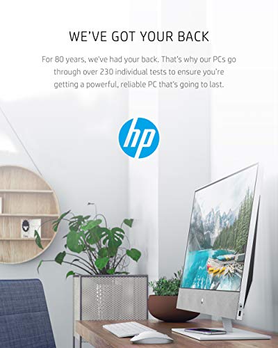 HP Pavilion 27-inch All-in-One Desktop, 10th Gen Intel i7-10700T Processor, 16 GB RAM, 1 TB SSD Storage, Full HD IPS Touchscreen, Windows 10 Home, Wireless Keyboard and Mouse Combo (27-d0080, 2020)