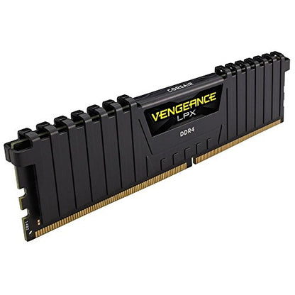 Corsair CMK16GX4M1A2400C14 Vengeance LPX 16GB (1x16GB) DDR4 DRAM 2400MHz (PC4 19200) C14 Memory Kit - Black