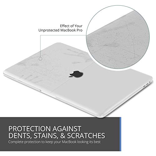 Kuzy MacBook Pro 15 inch Case 2019 2018 2017 2016 Release A1990 A1707, Hard Plastic Shell Cover for MacBook Pro 15 case with Touch Bar Soft Touch, White