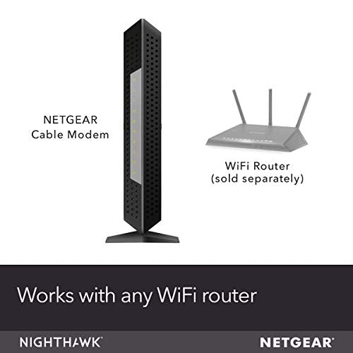 NETGEAR Nighthawk Cable Modem with Voice CM1150V - For Xfinity by Comcast Internet & Voice | Supports Cable Plans Up to 2 Gigabits | 2 Phone lines | 4 x 1G Ethernet ports | DOCSIS 3.1 (Renewed)