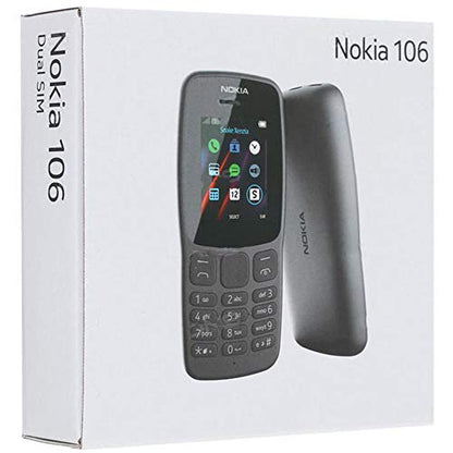 Nokia 106 Single Sim (2018) TA-1190 Dual-Band (850/1900) Factory GSM Unlocked Feature Phone (International Model)