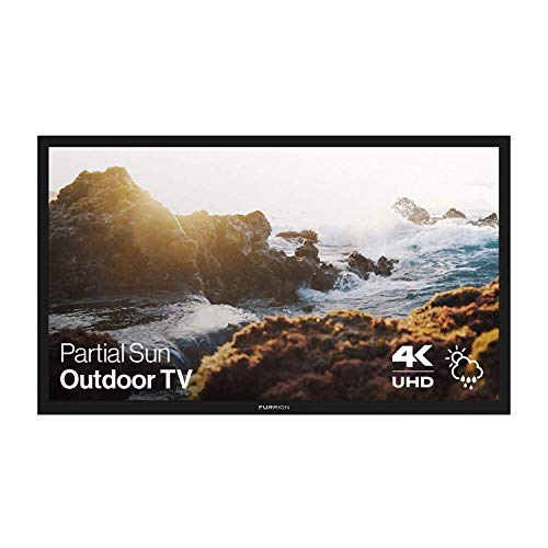Furrion Aurora - Partial Sun Series 55-Inch Weatherproof 4K Ultra-High Definition LED Outdoor Television with Auto-Brightness Control for Outdoor Entertainment - FDUP55CBR