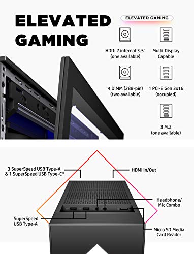 OMEN 30L Gaming Desktop PC, NVIDIA GeForce RTX 3080 Graphics Card, 10th Generation Intel Core i9-10850K Processor, 32 GB RAM, 1 TB SSD and 2 TB Hard Drive, Windows 10 Home (GT13-0092, 2020)