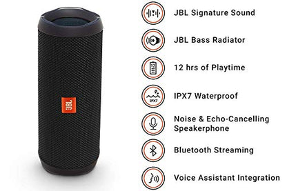 JBL FLIP 4 - Waterproof Portable Bluetooth Speaker - Black