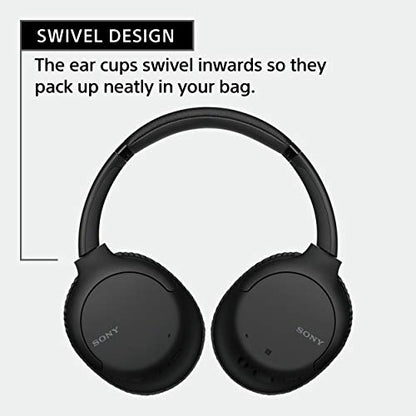 Sony Noise Cancelling Headphones WHCH710N: Wireless Bluetooth Over the Ear Headset with Mic for Phone-Call, Black