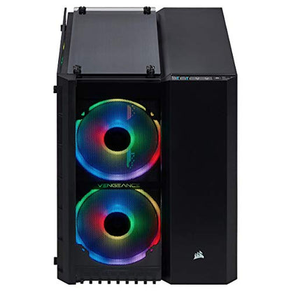 Corsair Vengeance 5182 Gaming PC, Liquid Cooled Intel Core i7-9700, NVIDIA GeForce RTX 2070 Super, 480GB M.2, 2TB HDD, 16GB DDR4, i7-9700 - 16GB DRAM