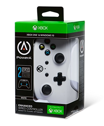 Enhanced Wired Controller for Xbox One - White, Gamepad, Wired Video Game Controller, Gaming Controller, Xbox One, works with Xbox Series X|S