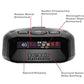 K40 Electronics Platinum100 Portable Radar Laser Detector and Wireless Remote Control Bundle | GPS | Long Range Detection | OLED | Advanced Filtering