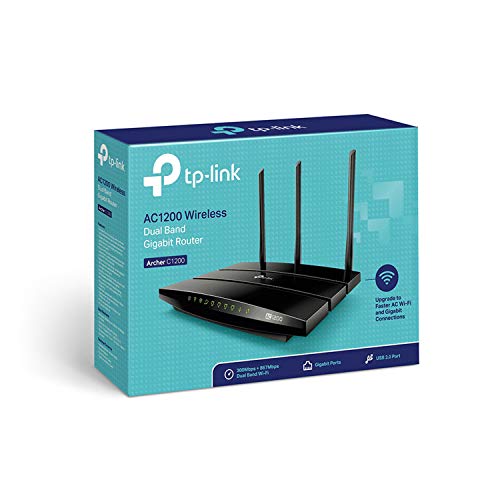 TP-Link AC1200 Gigabit Smart WiFi Router - 5GHz Gigabit Dual Band Wireless Internet Router, Supports Guest WiFi, Black