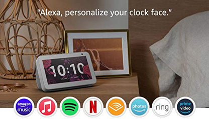 Echo Show 5 -- Smart display with Alexa – stay connected with video calling - Sandstone