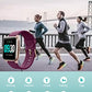 Willful Smart Watch for Android Phones and iOS Phones Compatible iPhone Samsung, IP68 Swimming Waterproof Smartwatch Fitness Tracker Fitness Watch Heart Rate Monitor Watches for Women (Dark Purple)