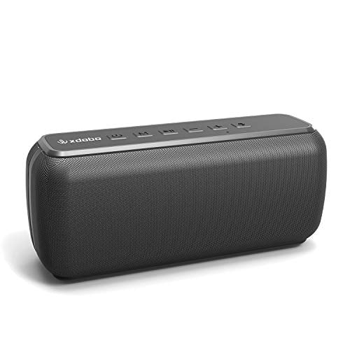 XDOBO Waterproof Portable Wireless Bluetooth Speaker 60W Outdoor Speakers 360 HD Surround Sound & Rich Stereo Bass Bluetooth Speaker Audiophile Speakers with Subwoofer TWS Voice Assistant