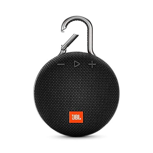 JBL CLIP 3 - Waterproof Portable Bluetooth Speaker - Black, 6.5 x 4.3 x 2.2