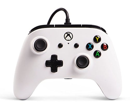 Enhanced Wired Controller for Xbox One - White, Gamepad, Wired Video Game Controller, Gaming Controller, Xbox One, works with Xbox Series X|S