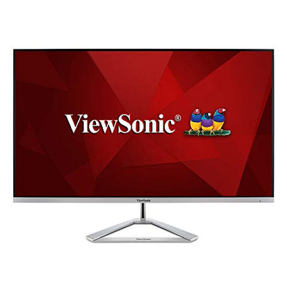 ViewSonic VX3276-4K-MHD 32 Inch Frameless 4K UHD Monitor with HDR10 HDMI and DisplayPort for Home and Office,Gray