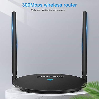 WiFi Router,Wavlink Computer Home Router 2.4G Wireless Router,High Speed Internet Router WiFi Box with High Power Amplifiers PA+LNA,2 MIMO 5dBi Antennas