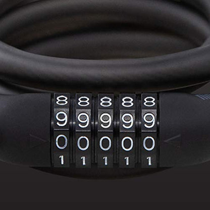 Segway Ninebot 5-Digit Combination Cable Lock for Bikes and Scooters