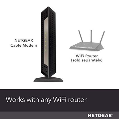 NETGEAR Cable Modem CM1000 - Compatible with All Cable Providers Including Xfinity by Comcast, Spectrum, Cox | for Cable Plans Up to 1 Gigabit | DOCSIS 3.1, Black (CM1000-1AZNAS)