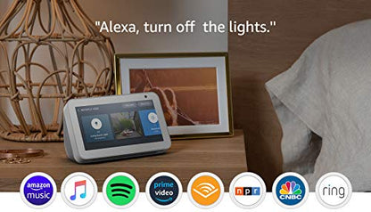 Echo Show 5 -- Smart display with Alexa – stay connected with video calling - Sandstone