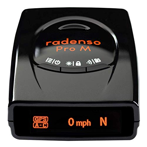 Radenso Pro M Radar Detector with Reduced False Alerts, USA Technical Support, GPS Lockouts, Red Light and Speed Camera Alerts, MultaRadar Detection