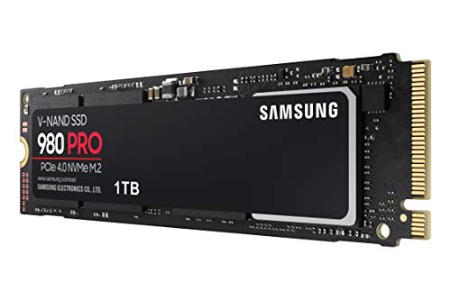SAMSUNG 980 PRO 1TB PCIe NVMe Gen4 Internal Gaming SSD M.2 (MZ-V8P1T0B)