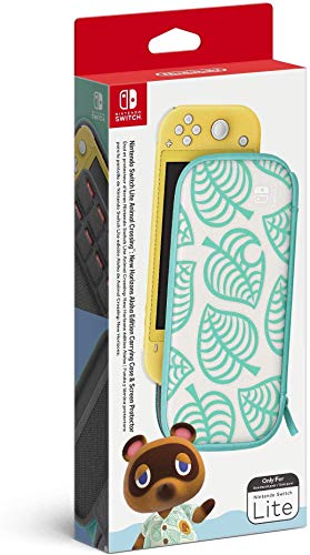 Nintendo Switch Lite - Coral - Switch & Animal Crossing: New Horizons Aloha Edition Carrying Case's Screen Protector - Nintendo Switch Lite