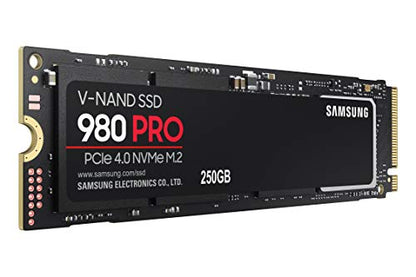 SAMSUNG 980 PRO 250GB PCIe NVMe Gen4 Internal Gaming SSD M.2 (MZ-V8P250B)