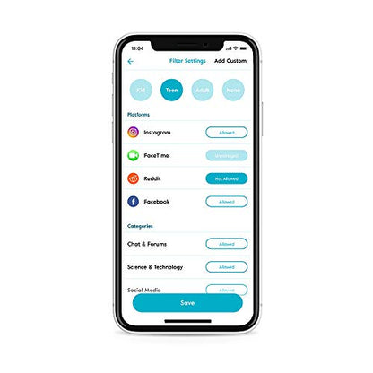 Circle Home Plus (2nd Gen) - Parental Controls for Internet and Mobile Devices - Works on WiFi, Android and iOS Devices - Control Apps, Set Screen Time Limits and Block Content - 1-YR Subscription