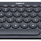 Logitech M535 Bluetooth Mouse – with 10 Month Battery Life, Gray & K380 Multi-Device Bluetooth Keyboard – with Flow Cross-Computer Control and Easy-Switch up to 3 Devices – Dark Grey