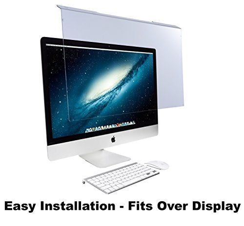 EYES PC Blue Light Screen Protector Panel for Apple iMac 27" Diagonal LED Monitor (W 25.31" X H 15.08”). Blue Light Blocking up to 100% of Hazardous HEV Light. Reduces PC Eye Strain.