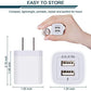 【5Pcs】 USB Plug, Wall Charger Fast Charging Block, Power Adapter Cube 2 Port Charge Travel Brick Cell Quick Chargers Box cargador for iPhone 12 SE, 11Pro Max, Samsung Galaxy, LG, iPad, X, 8, 7,6 Plus