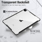 Dadanism Clear Case for iPad Pro 12.9 inch 2020 4th Generation & 2018, Ultra Slim Transparent Hard PC Back Protective Cover with Shockproof Soft TPU Edge [Support Apple Pencil Pair/Charging] - Black