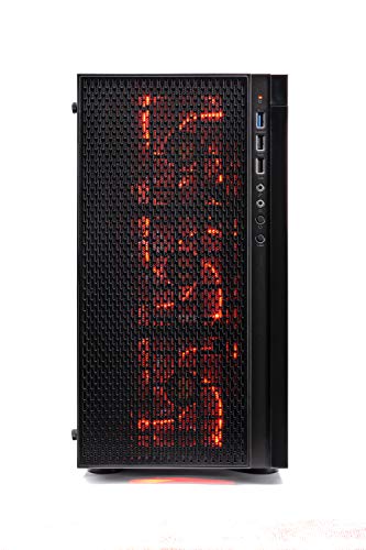 SkyTech Blaze - Gaming Computer PC Desktop – Ryzen 5 1600 6-Core 3.2 GHz, NVIDIA GeForce GTX 1050 Ti 4GB, 1TB HDD, 16GB DDR4, AC WiFi, Windows 10 Home 64-bit (16GB Version)