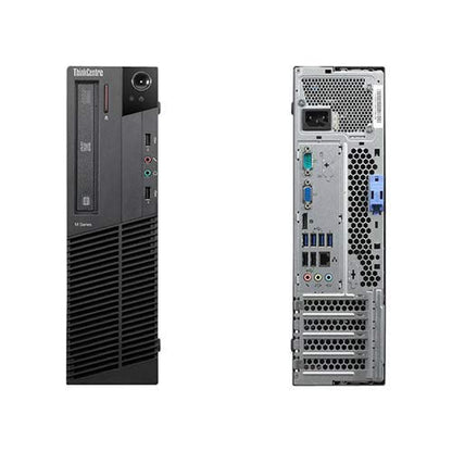 Lenovo ThinkCentre M78 Small Form Factor Desktop Computer (AMD A8-6500B 3.4GHz, 16GB DDR3 RAM, 256GB SSD Drive, DVD-ROM,USB WiFi, Windows 10 Pro (64-Bit) with 22" Webcam LCD Bundle (Renewed)