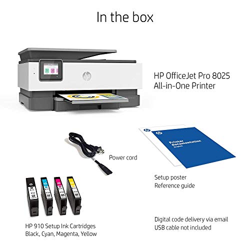 HP OfficeJet Pro 8025 All-in-One Wireless Printer (1KR57A) and Instant Ink $5 Prepaid Code