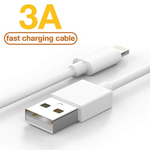 iPhone Charger,5 Pack (6 FT) MBYY [Apple MFi Certified] Charger Lightning to USB Cable Compatible iPhone 11 Pro/11/XS MAX/XR/8/7/6s/6/plus,iPad Pro/Air/Mini,iPod Touch Original Certified-White