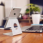 Cell Phone Stand, Lamicall Phone Stand : Cradle Dock Holder Compatible with All Android Smartphone Phone 12 Mini 11 Pro Xs Xs Max Xr X 8 7 6 6s Plus Charging, Universal Accessories Desk - Silver