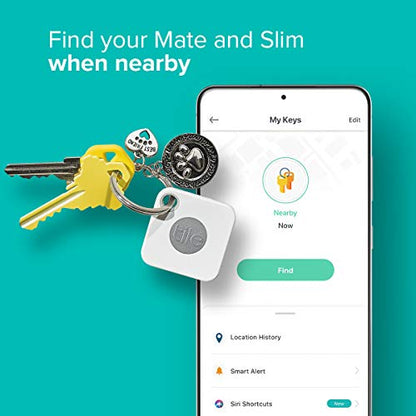 Tile Mate + Slim (2020) 4-pack (2 Mates, 2 Slims) - Bluetooth Tracker, Item Locator & Finder for Keys, Bags, Wallets, Tablets and More