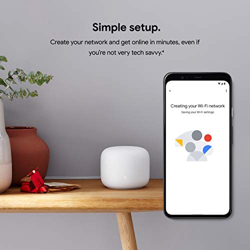 Google Nest Wifi - Home Wi-Fi System - Wi-Fi Extender - Mesh Router for Wireless Internet - 2 Pack