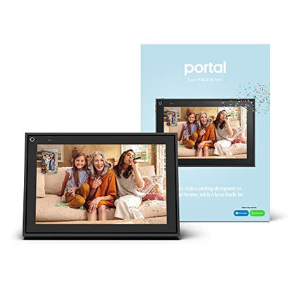 Facebook Portal - Smart Video Calling 10” Touch Screen Display with Alexa - Black