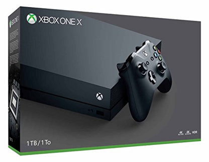 Microsoft Xbox One X 1TB, 4K Ultra HD Gaming Console, Black (Renewed) (2017 Model)