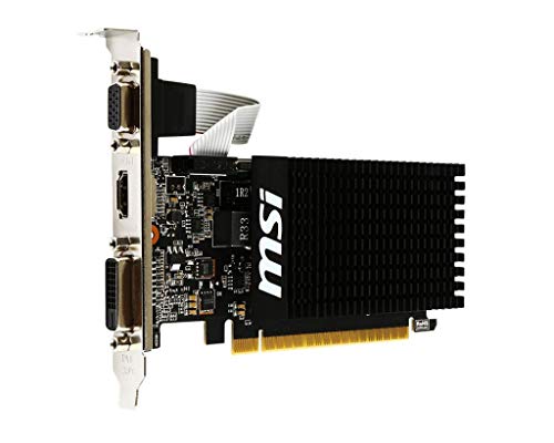 MSI GAMING GeForce GT 710 1GB GDRR3 64-bit HDCP Support DirectX 12 OpenGL 4.5 Heat Sink Low Profile Graphics Card (GT 710 1GD3H LP)