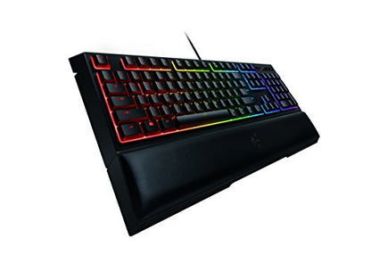 Razer Ornata Chroma Gaming Keyboard: Hybrid Mechanical Key Switches - Customizable Chroma RGB Lighting - Individually Backlit Keys - Detachable Plush Wrist Rest - Programmable Macro Functionality